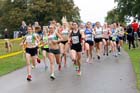 Start of the senior womens 4 stage relay at the ERRA Mens 6 and Womens 4 Stage Road Relays, Sutton Park, Birmingham Road Relays.